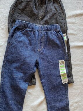 Kids Knit Pull-On Joggers - Blue&gray New. 24M